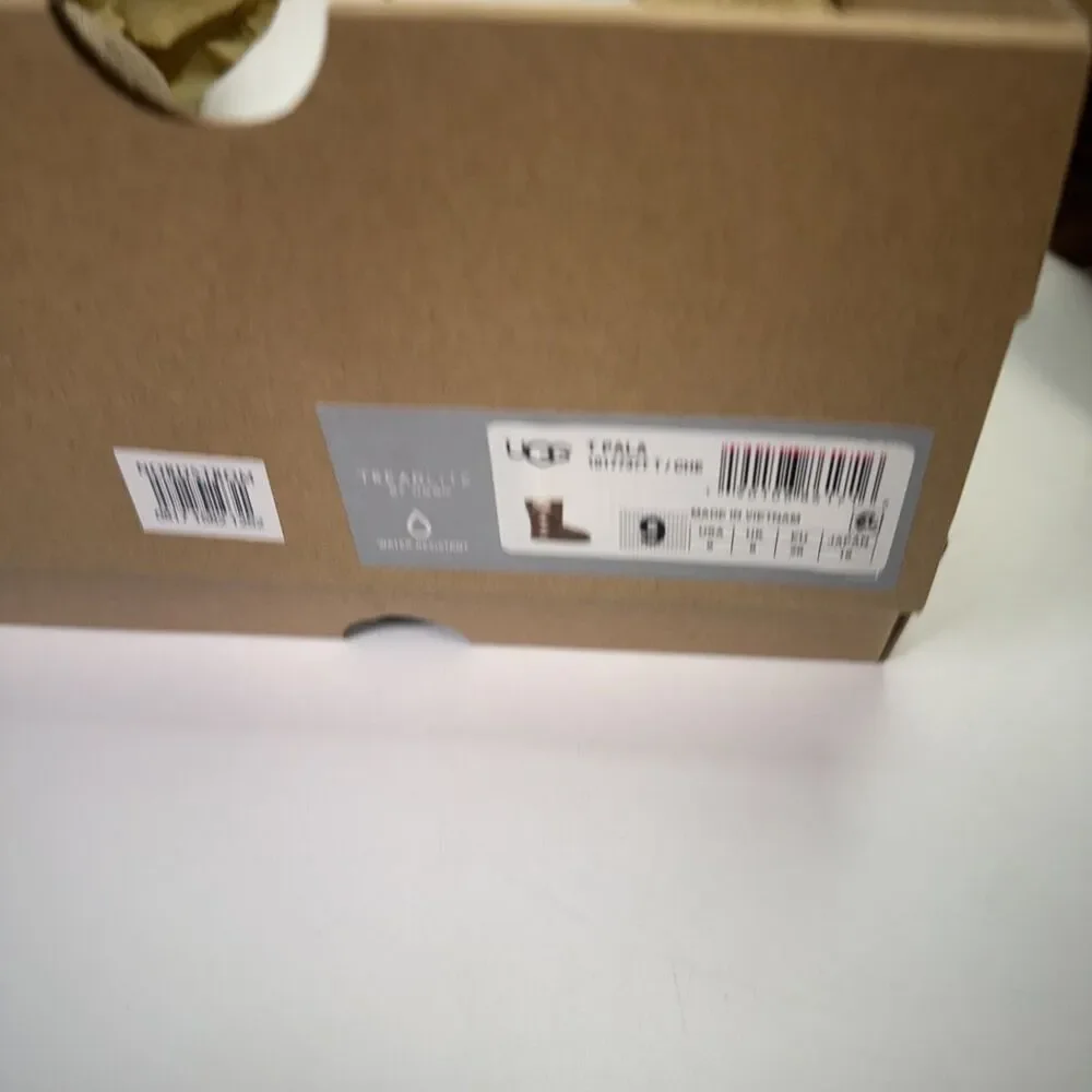 Ugg Boots Girls 9 Pala Toddler Chestnut Brown Lace-up Bow Pull On 1017737T w Box